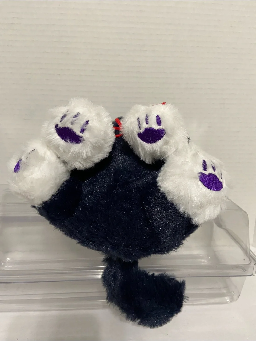 Plush Black & White Cat